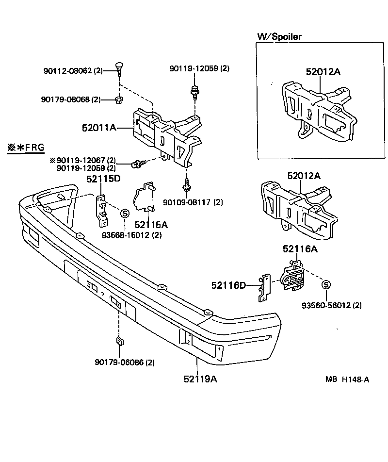  STARLET |  FRONT BUMPER BUMPER STAY