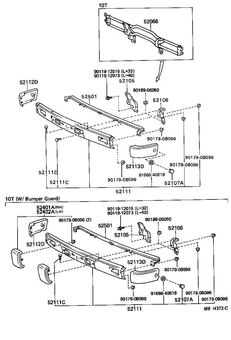  4 RUNNER TRUCK |  FRONT BUMPER BUMPER STAY