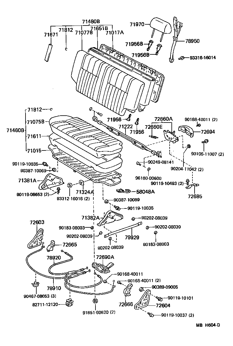  LAND CRUISER 70 |  SEAT SEAT TRACK