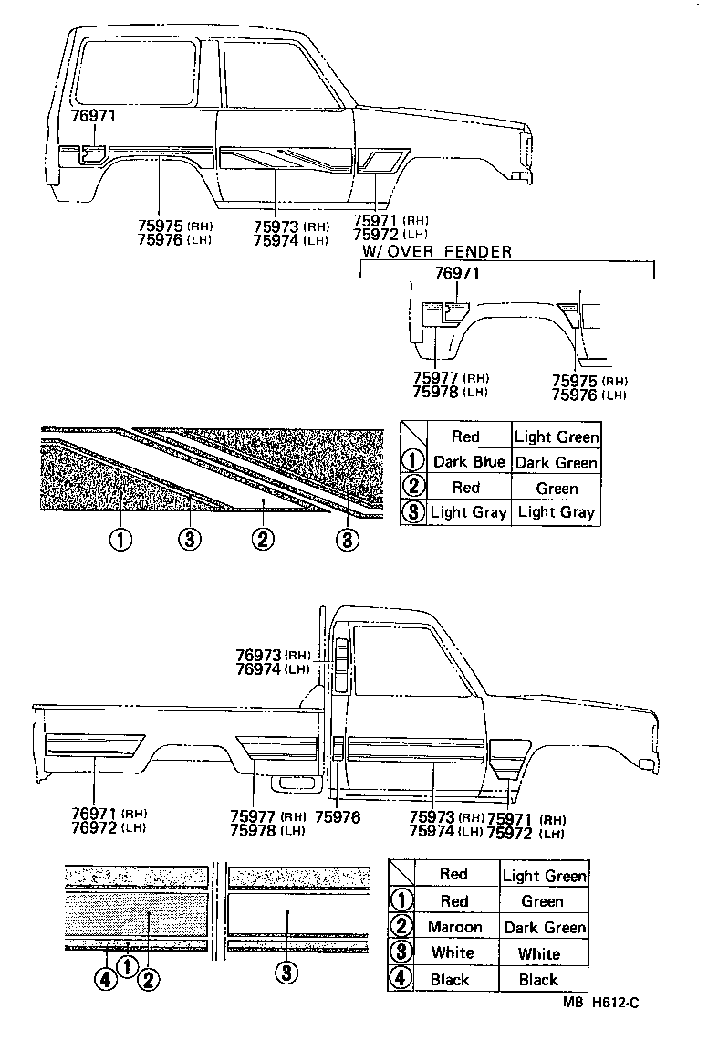  LAND CRUISER 70 |  BODY STRIPE