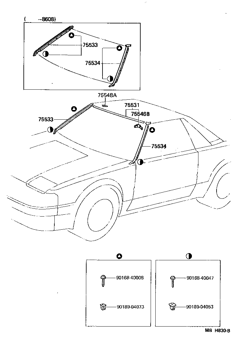  MR2 |  FRONT MOULDING