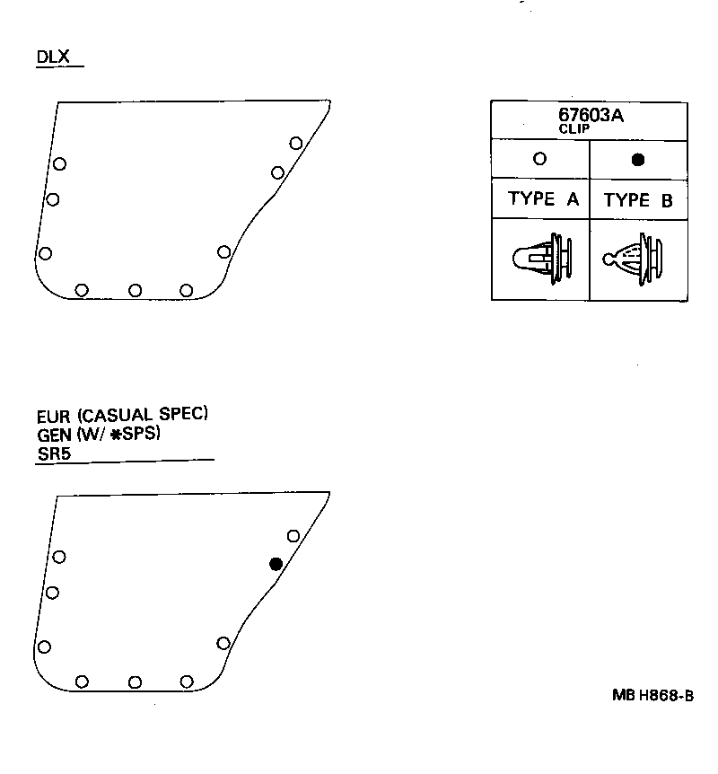  TERCEL |  REAR DOOR PANEL GLASS