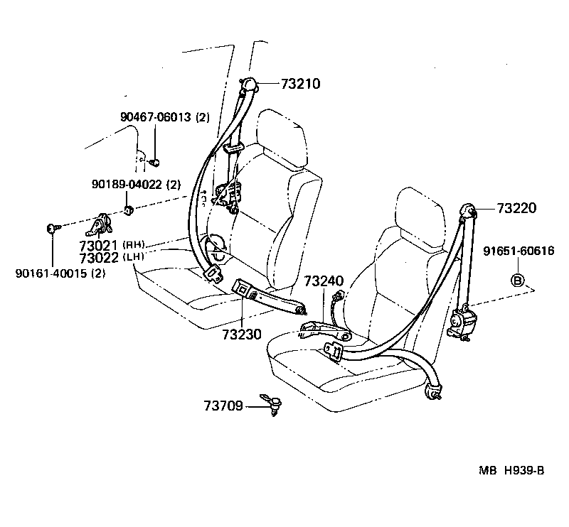  MR2 |  SEAT BELT CHILD RESTRAINT SEAT