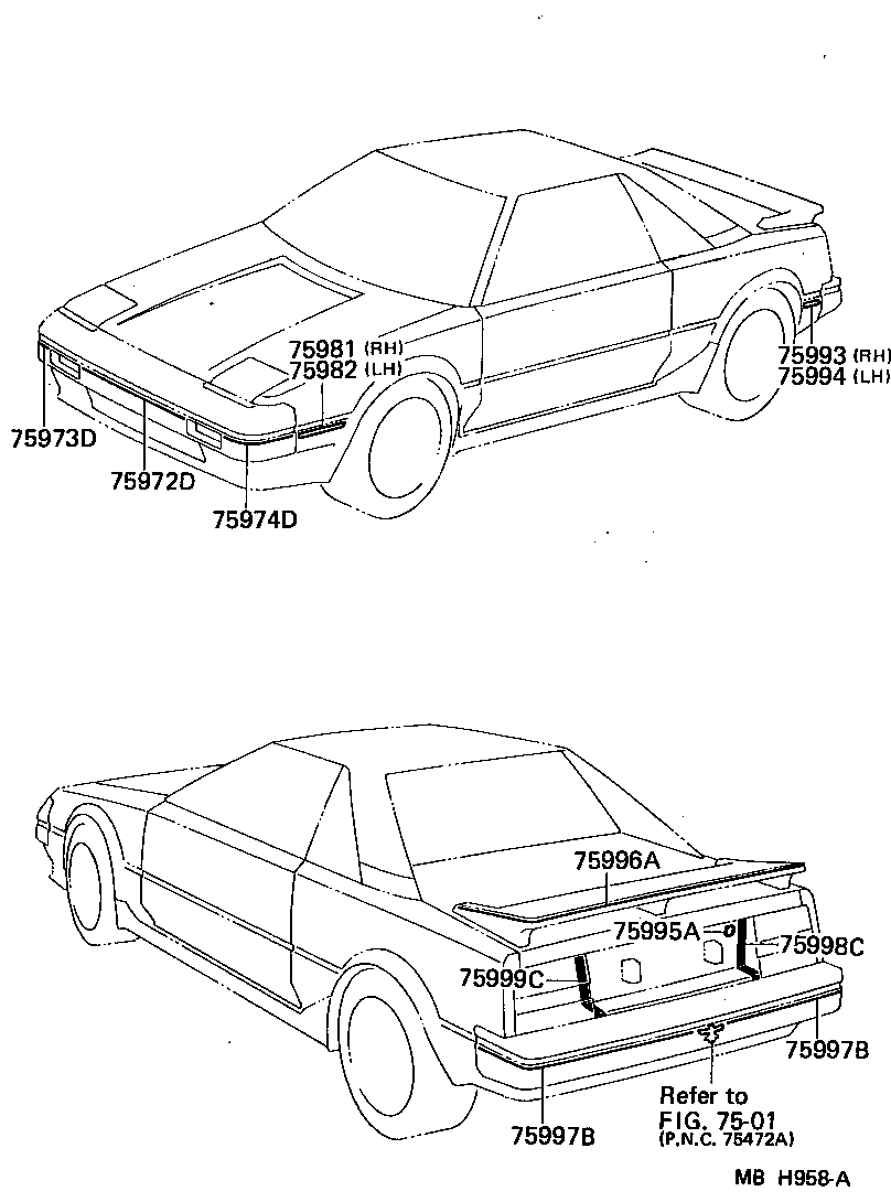  MR2 |  BODY STRIPE