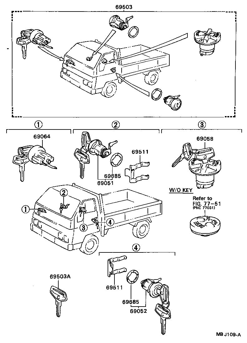  DYNA |  LOCK CYLINDER SET