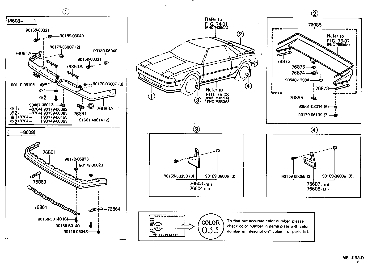  MR2 |  MUDGUARD SPOILER