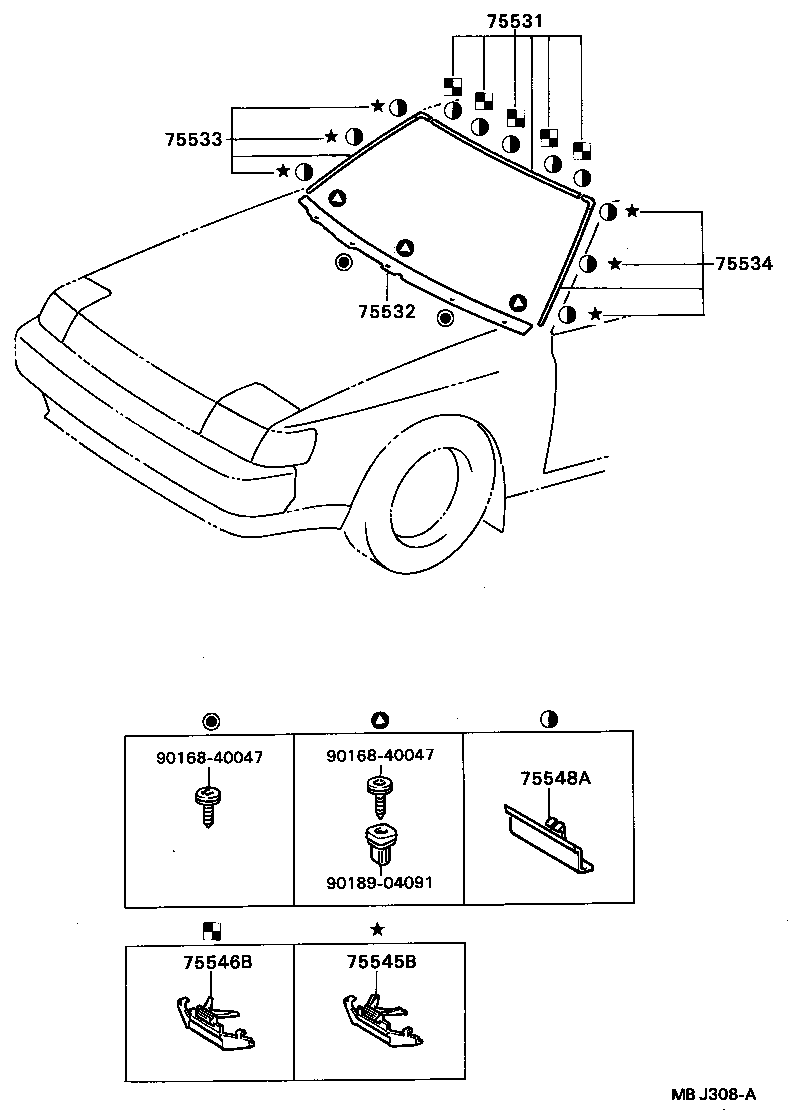  CELICA |  FRONT MOULDING