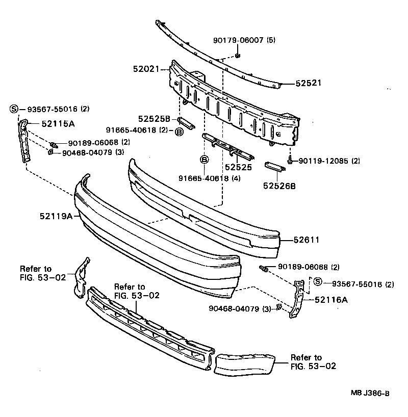  CELICA |  FRONT BUMPER BUMPER STAY