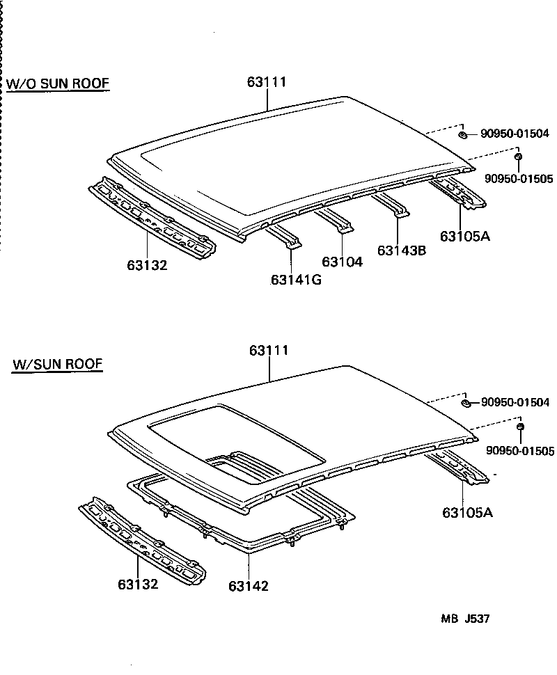  STARLET |  ROOF PANEL BACK WINDOW GLASS