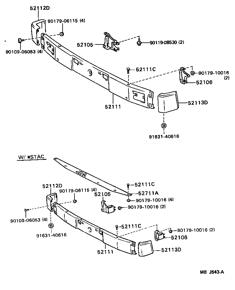  DYNA150 |  FRONT BUMPER BUMPER STAY