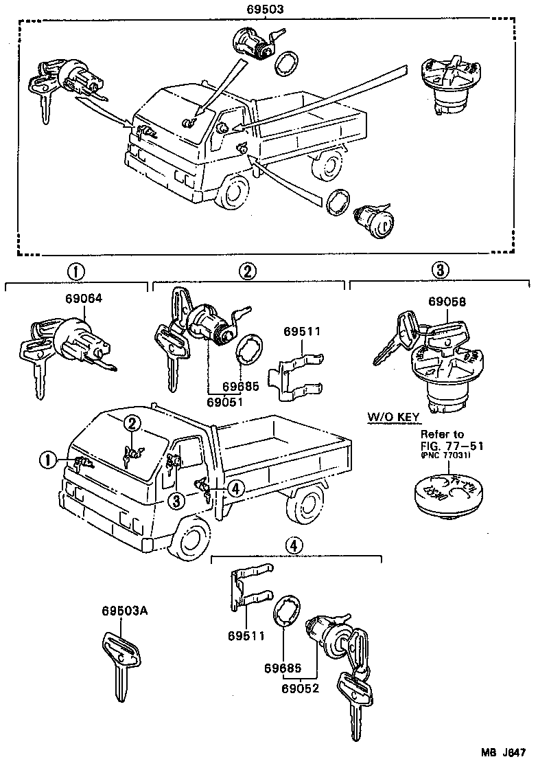  DYNA150 |  LOCK CYLINDER SET