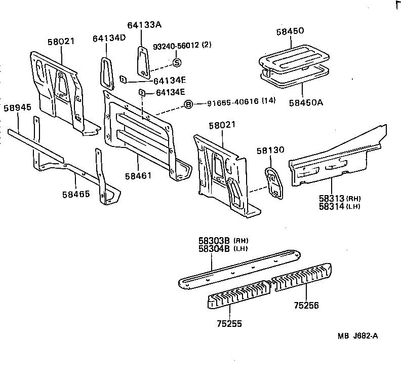  DYNA 100 |  REAR FLOOR PANEL REAR FLOOR MEMBER