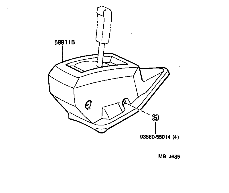  DYNA 100 |  CONSOLE BOX BRACKET