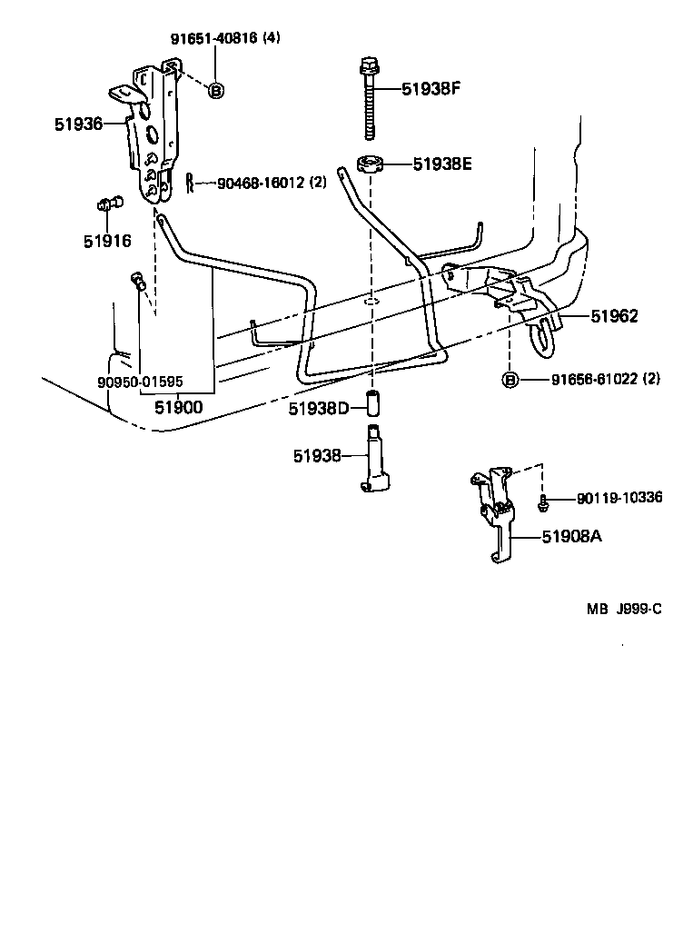  LITEACE VAN WAGON |  SPARE WHEEL CARRIER