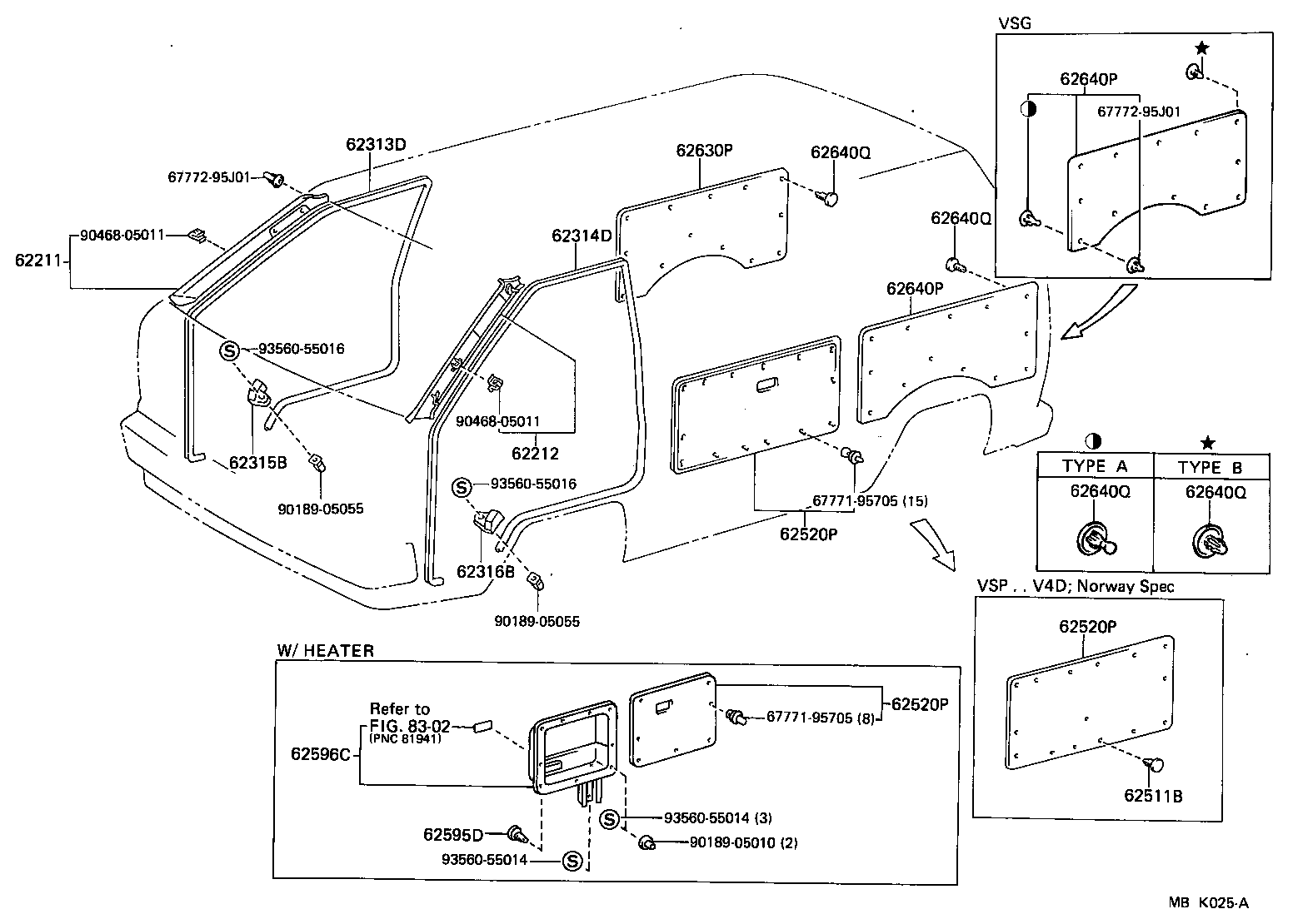  LITEACE VAN WAGON |  INSIDE TRIM BOARD
