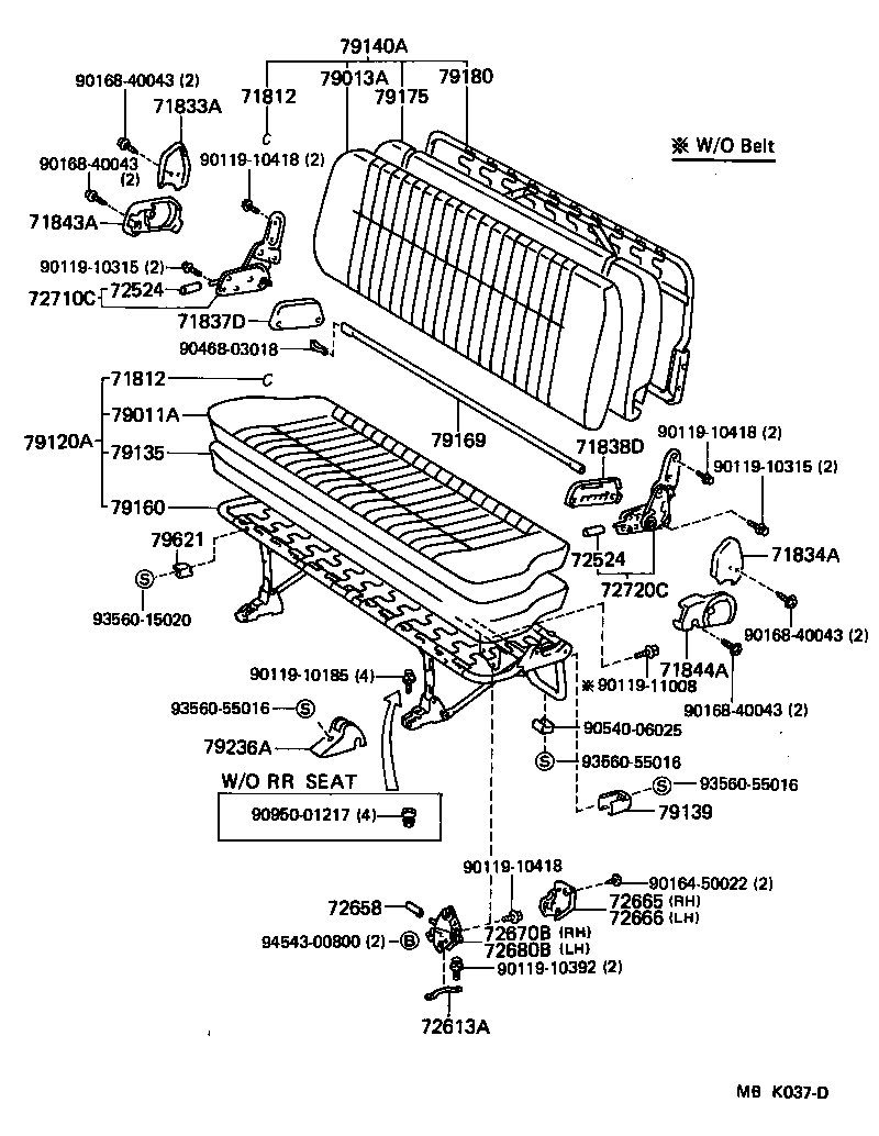  LITEACE VAN WAGON |  SEAT SEAT TRACK