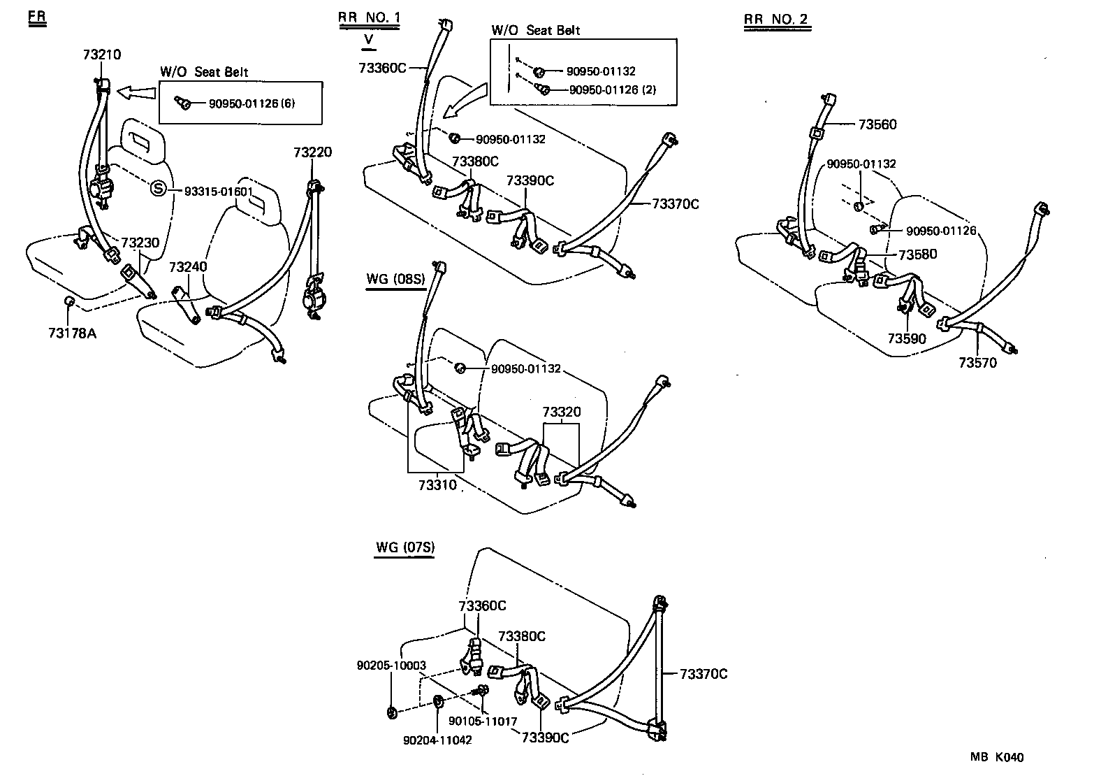 LITEACE VAN WAGON |  SEAT BELT