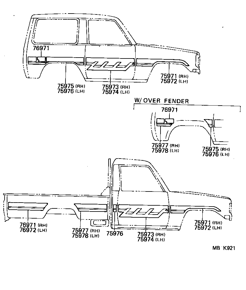  LAND CRUISER 70 |  BODY STRIPE