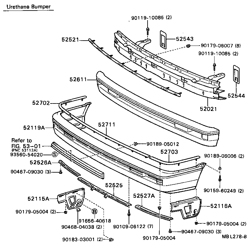  CAMRY |  FRONT BUMPER BUMPER STAY