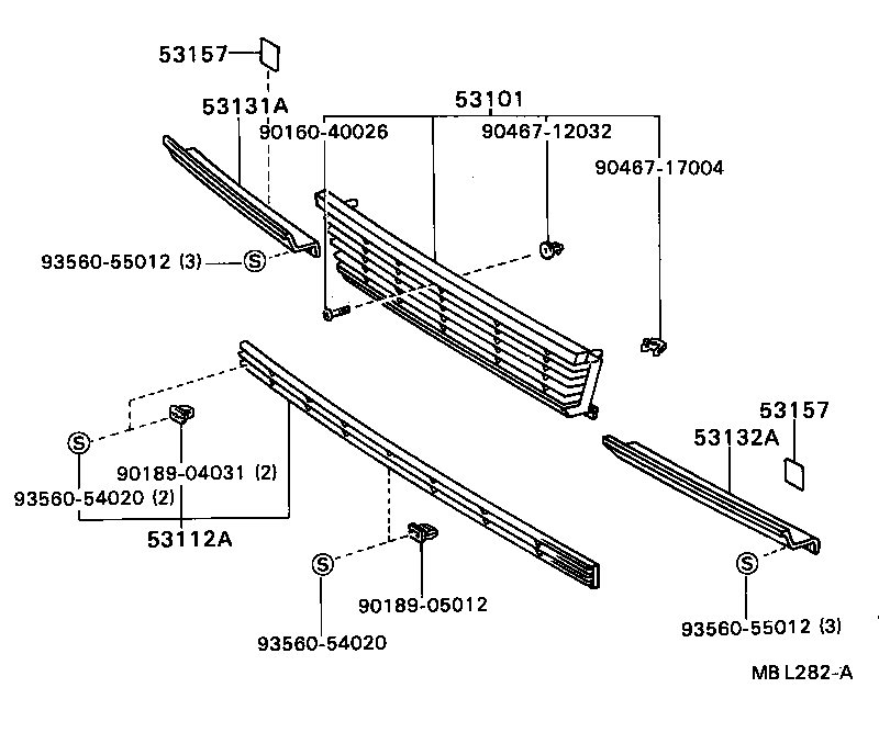  CAMRY |  RADIATOR GRILLE