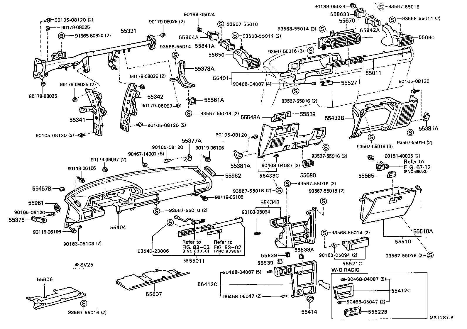  CAMRY |  INSTRUMENT PANEL GLOVE COMPARTMENT