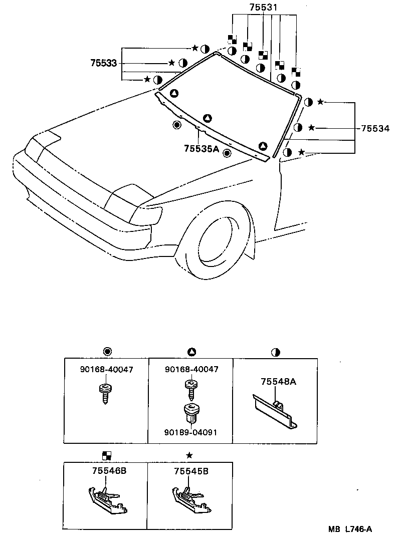  CELICA |  FRONT MOULDING