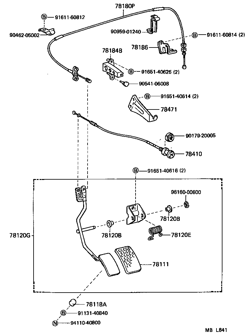  LAND CRUISER 60 62 |  ACCELERATOR LINK