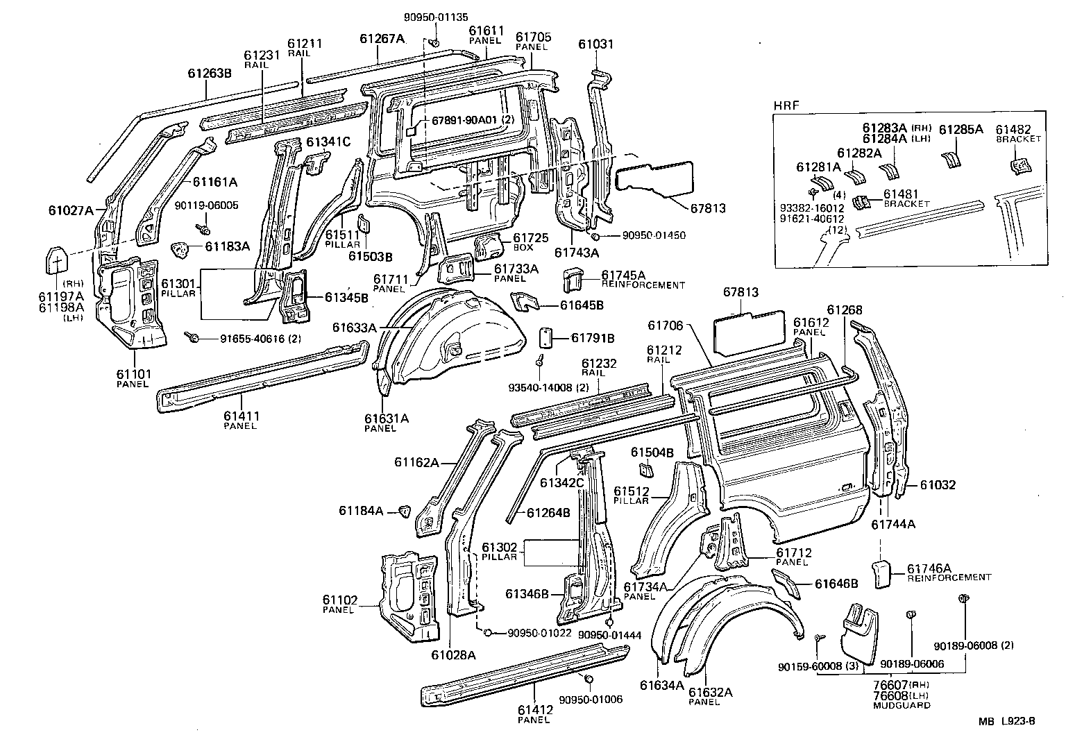  LAND CRUISER 60 62 |  SIDE MEMBER