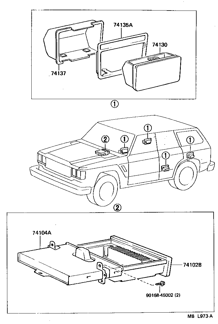  LAND CRUISER 60 62 |  ASH RECEPTACLE