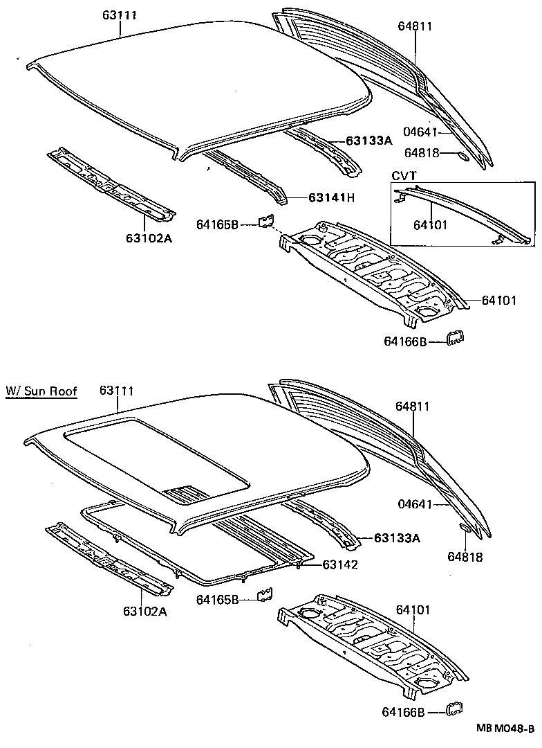  CELICA |  ROOF PANEL BACK WINDOW GLASS