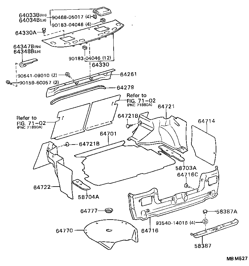  CAMRY |  PACKAGE TRAY PANEL LUGGAGE COMPARTMENT MAT