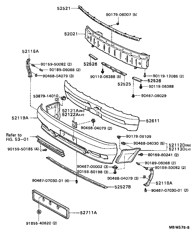  CELICA |  FRONT BUMPER BUMPER STAY