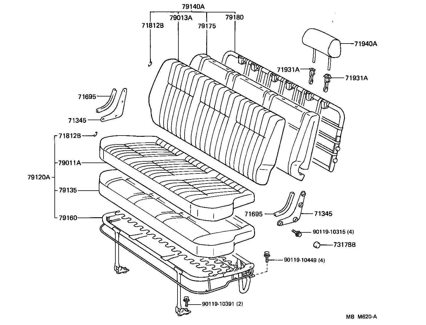  HIACE VAN COMUTER |  SEAT SEAT TRACK