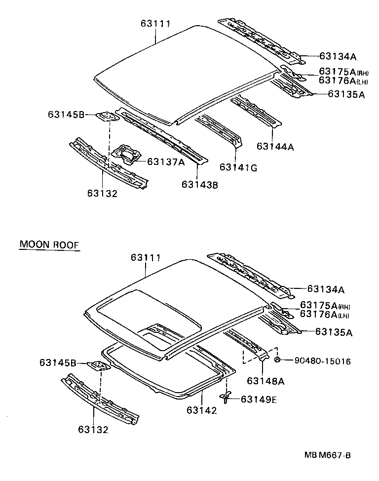  CARINA 2 |  ROOF PANEL BACK WINDOW GLASS