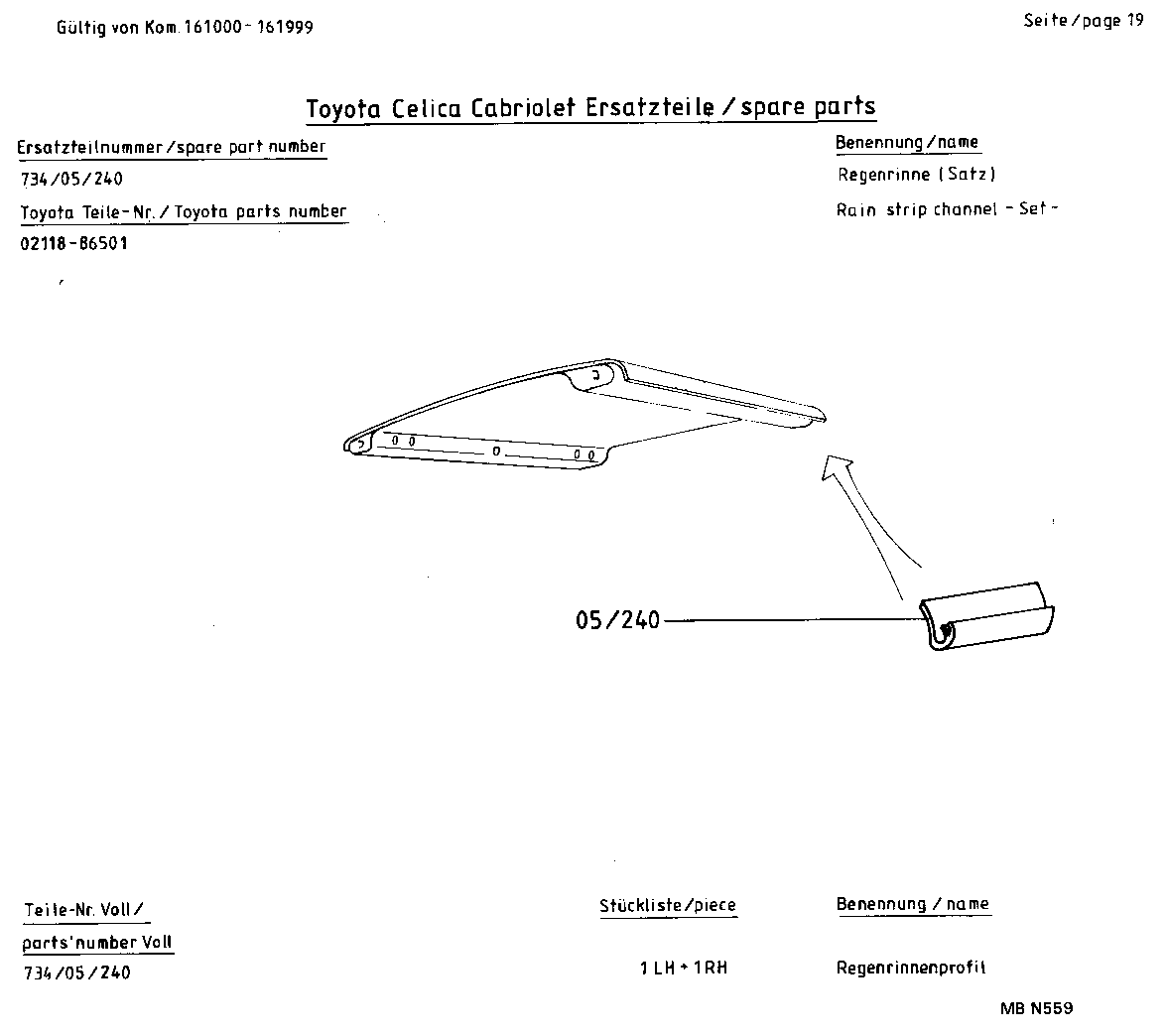  CELICA |  CELICA CONVERTIBLE PARTS