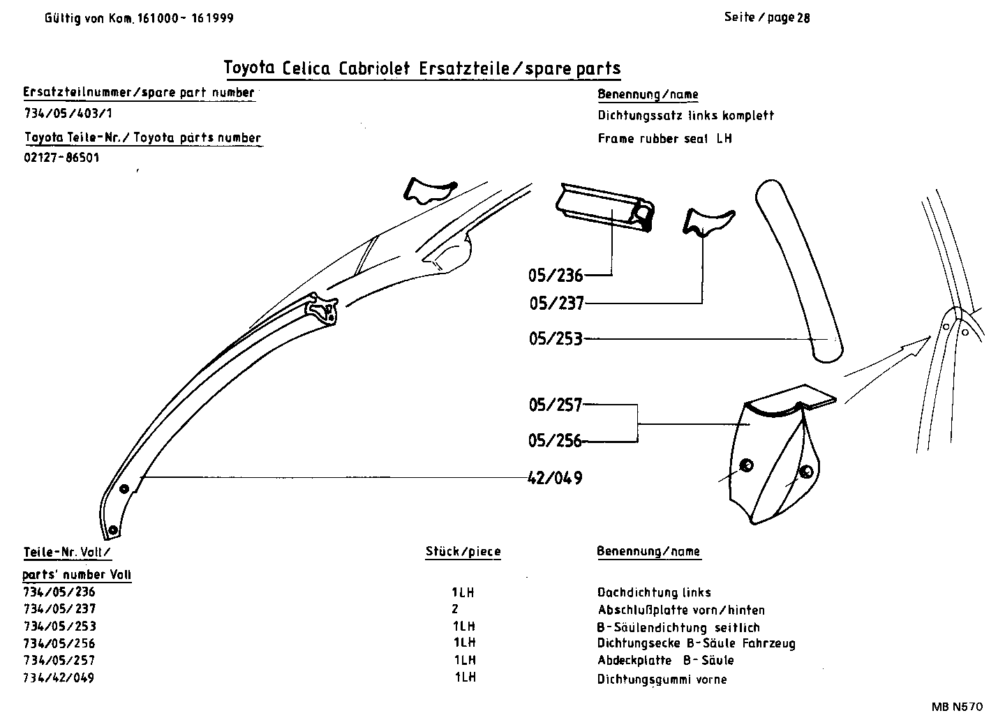  CELICA |  CELICA CONVERTIBLE PARTS