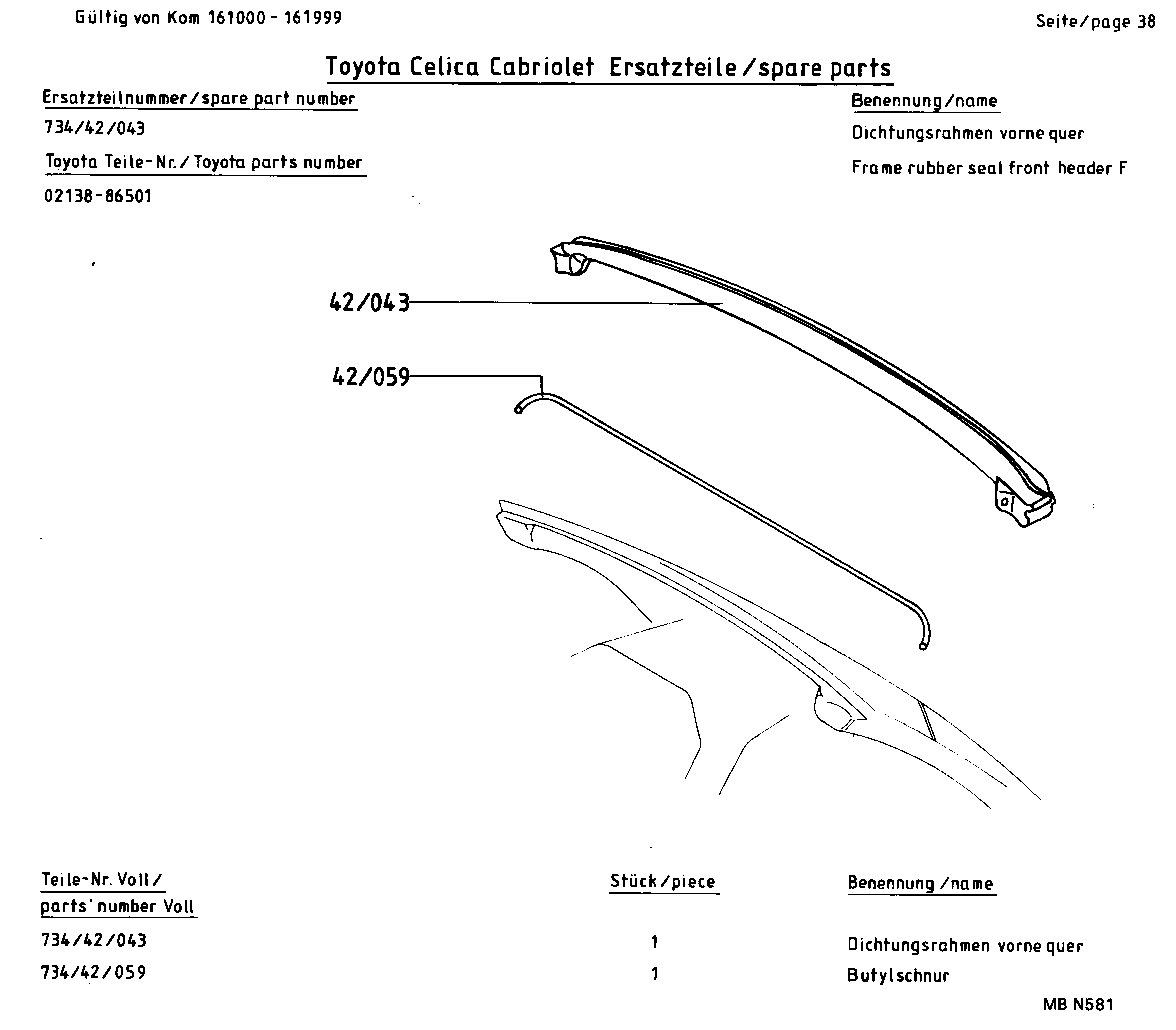  CELICA |  CELICA CONVERTIBLE PARTS