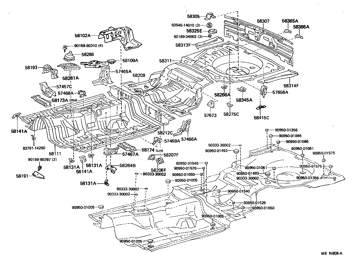  SUPRA |  FLOOR PAN LOWER BACK PANEL