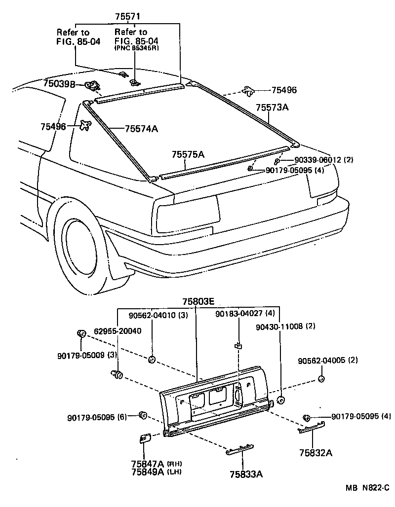  SUPRA |  REAR MOULDING