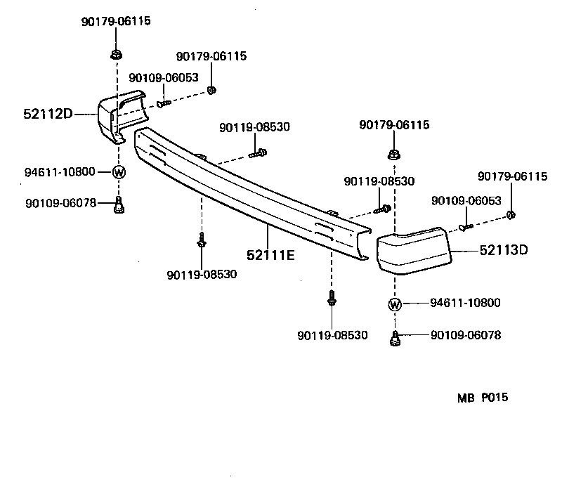  DYNA100 |  FRONT BUMPER BUMPER STAY