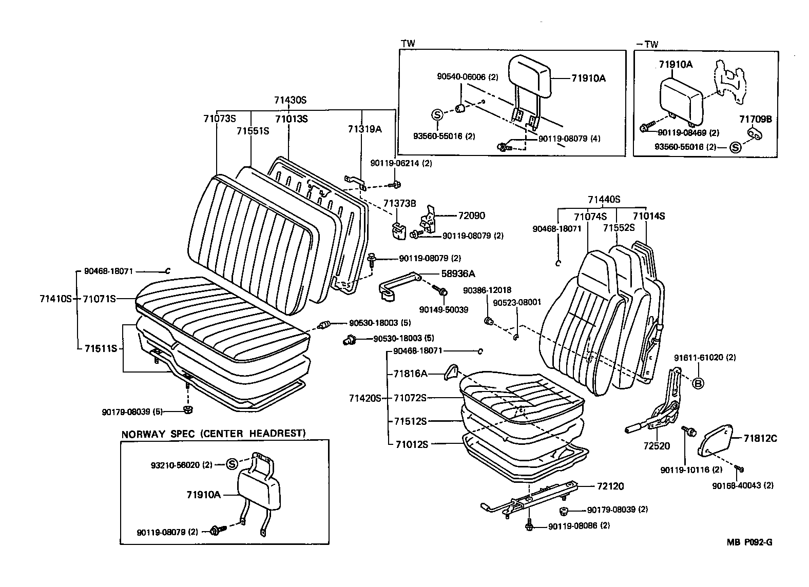  DYNA100 |  SEAT SEAT TRACK