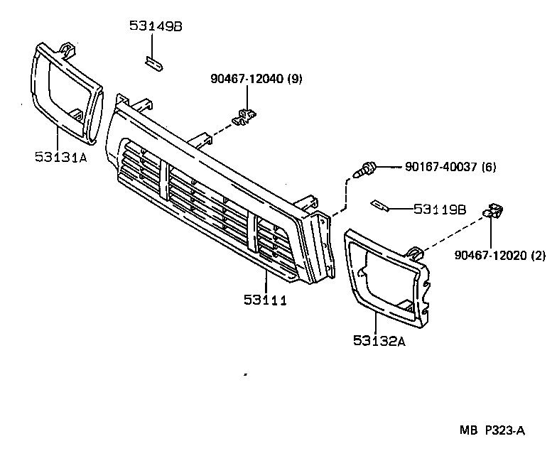  4 RUNNER TRUCK |  RADIATOR GRILLE