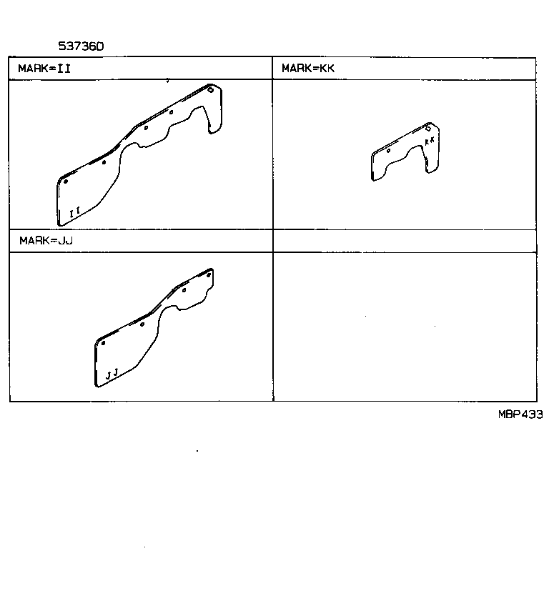  4 RUNNER TRUCK |  FRONT FENDER APRON DASH PANEL