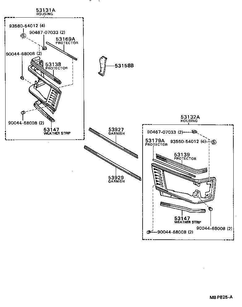  MODEL F |  RADIATOR GRILLE
