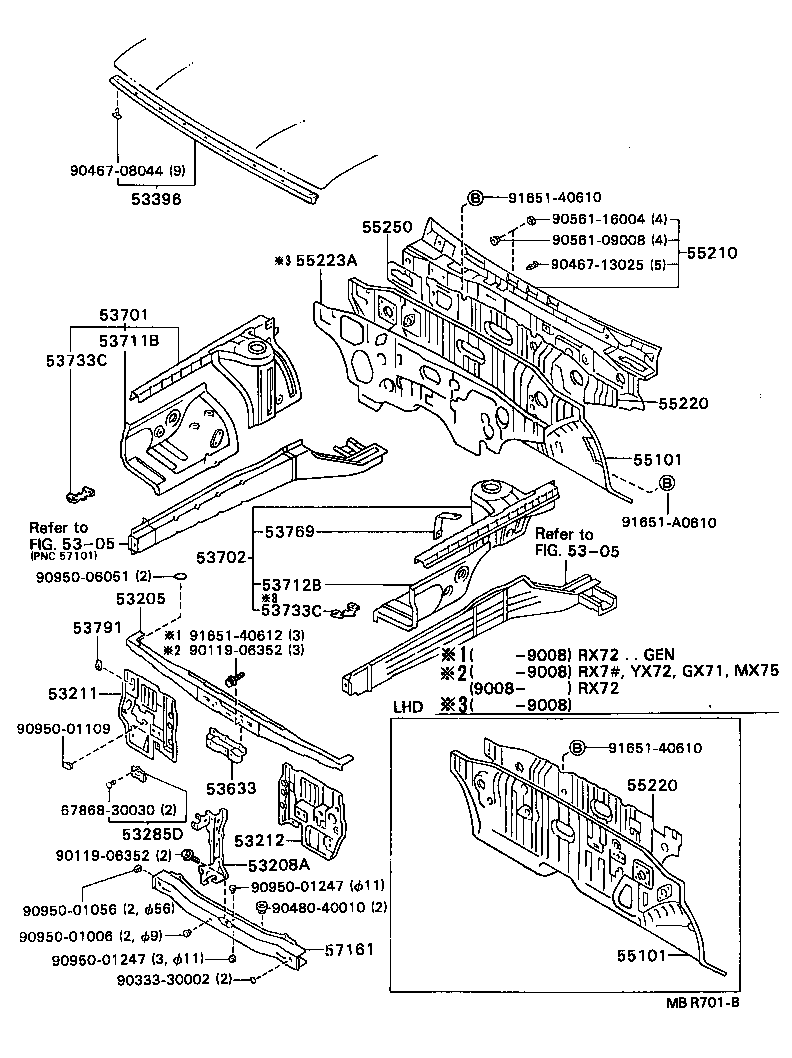  CRESSIDA WAGON |  FRONT FENDER APRON DASH PANEL