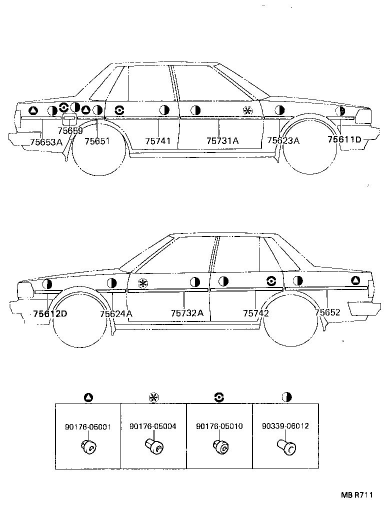  CRESSIDA WAGON |  SIDE MOULDING