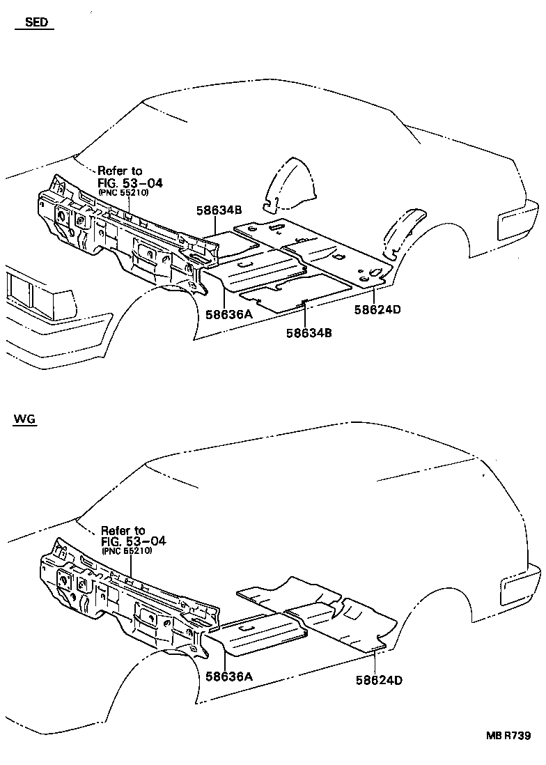  CRESSIDA WAGON |  DASH SILENCER BOARD FLOOR SILENCER PAD