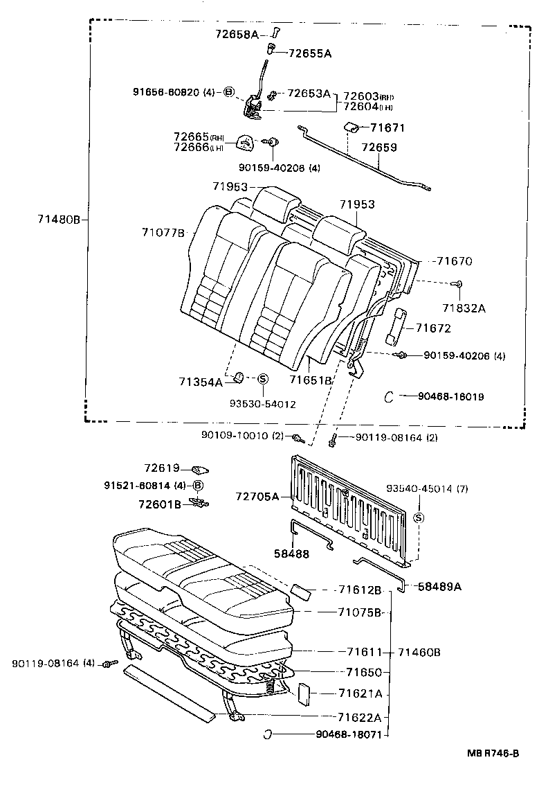  CRESSIDA WAGON |  REAR SEAT SEAT TRACK