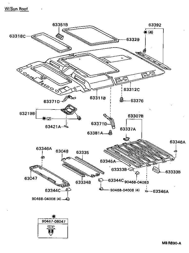  MODEL F |  ROOF HEADLINING SILENCER PAD
