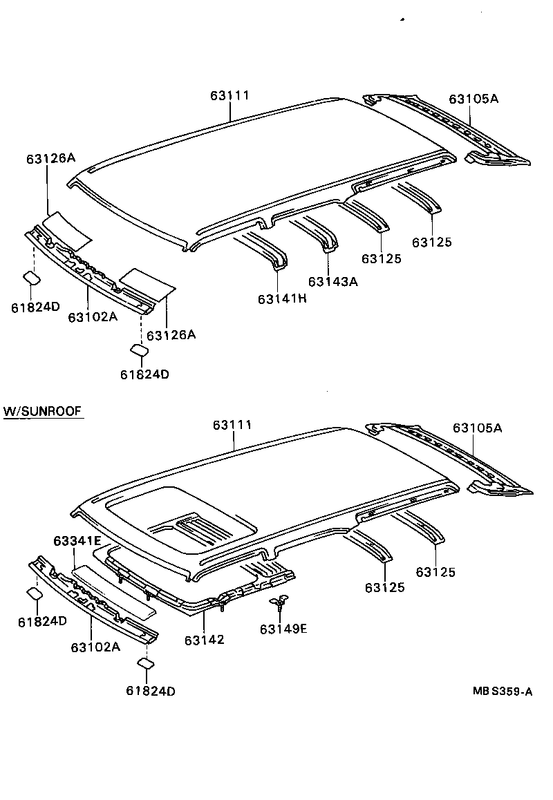  4 RUNNER TRUCK |  ROOF PANEL BACK PANEL